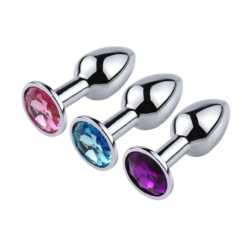 "Heart-Shaped Stainless Steel Butt Plug" – Bijou Anal Élégant en Métal Lisse