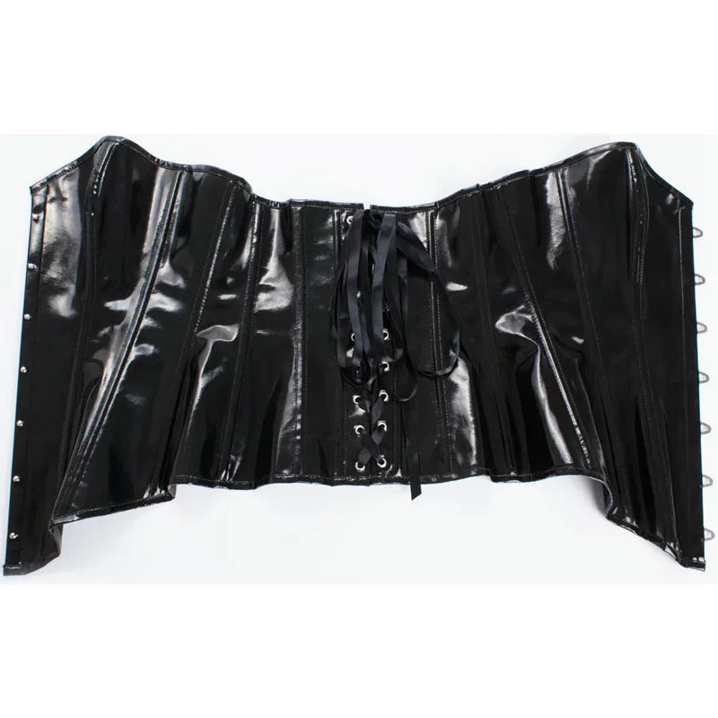 Velvet Night – Corset Vinyle Brillant