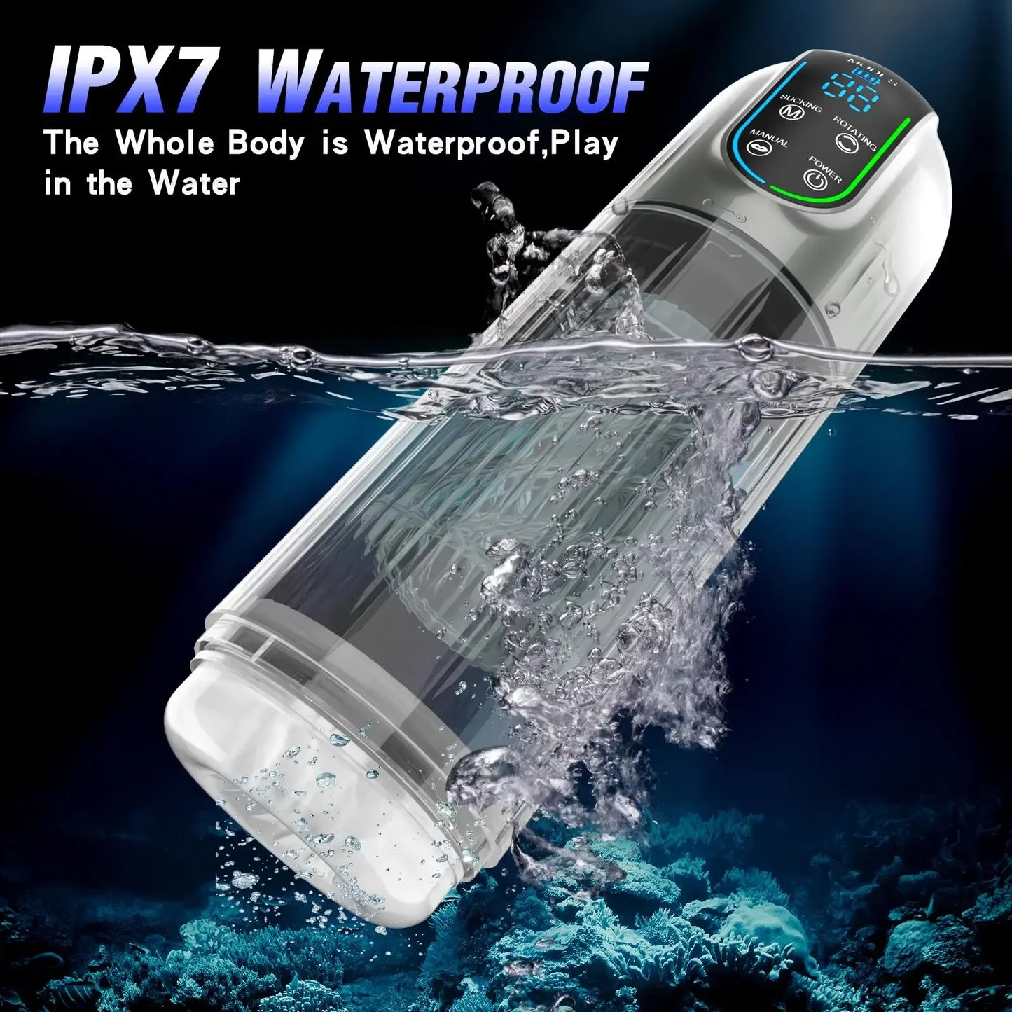"PleasureX Pro" – Masturbateur Automatique avec Succion, Vibration et Chauffage