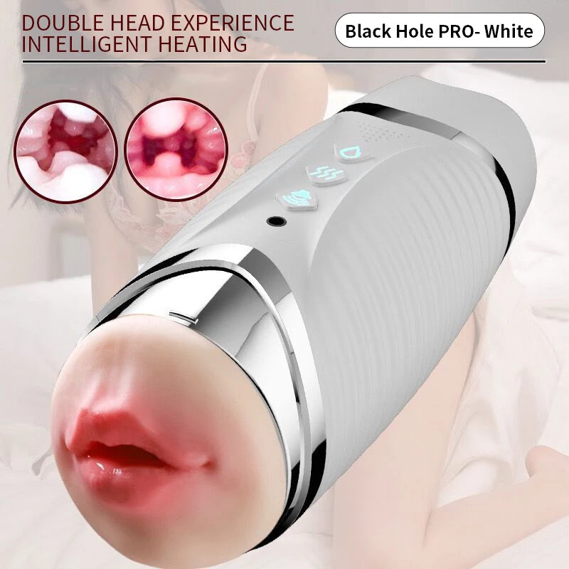 "FishCharm DualVibe Pro" – Masturbateur Électrique à Double Canal avec Vibration &a Succion