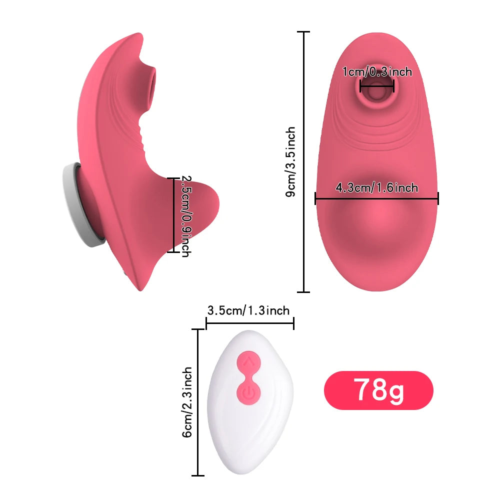 "Sensuelle Vortex" – Vibromasseur & Stimulateur à Succion Télécommandé