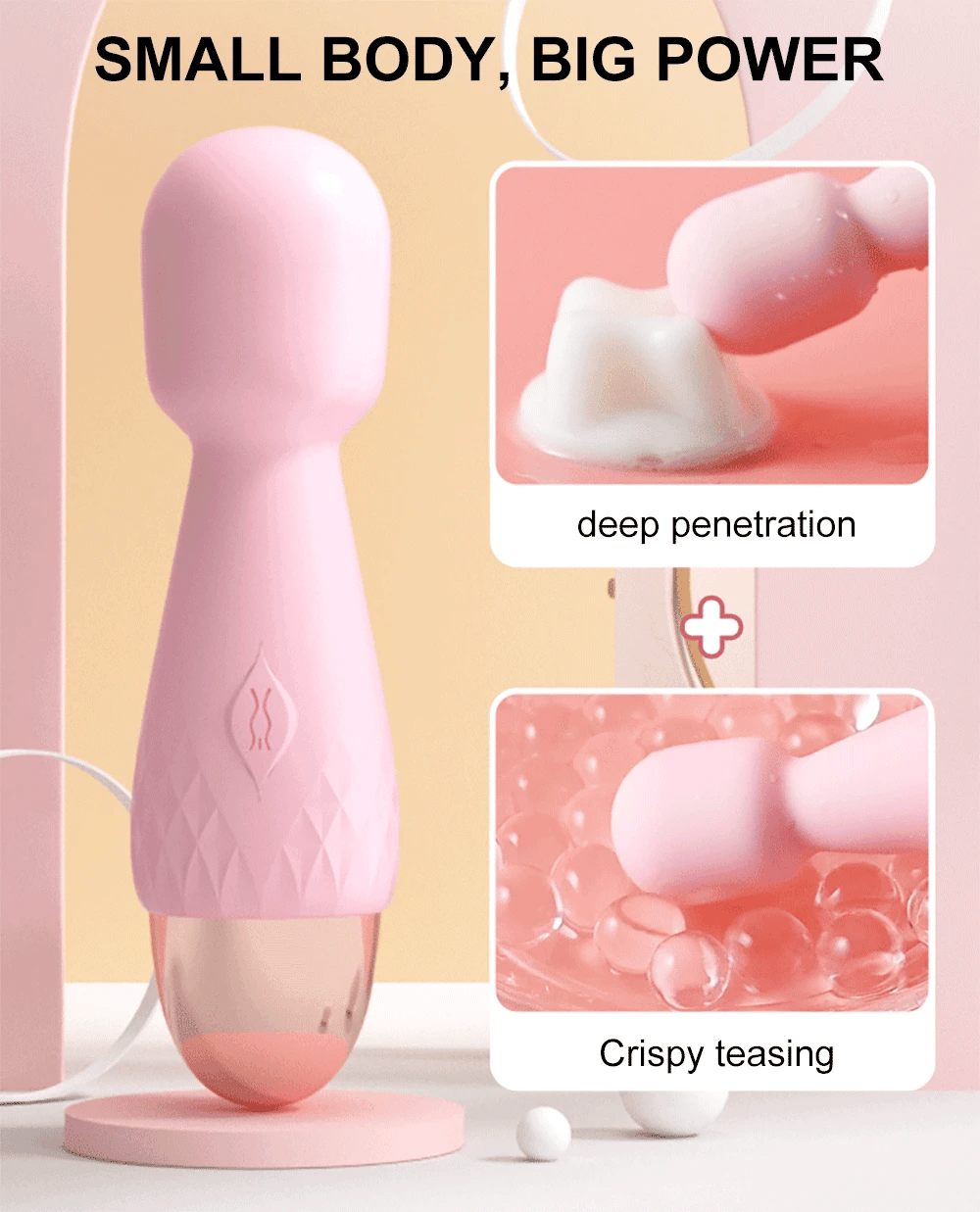 "Mini Magik" – Vibromasseur Compact & Ultra-Puissant