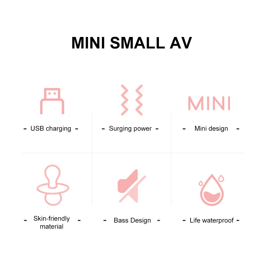 "Mini Magik" – Vibromasseur Compact & Ultra-Puissant