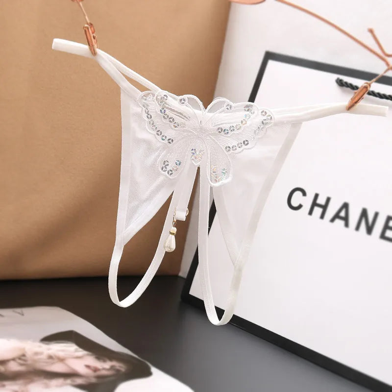 Butterfly Desire – String Brodé Érotique