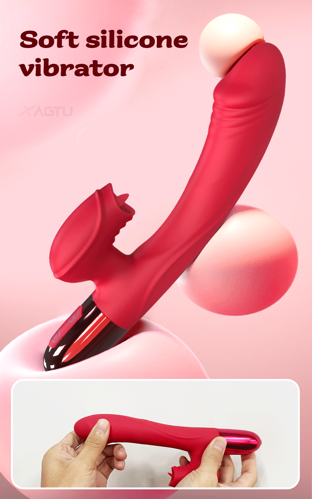 "HeatWave Bunny" – Vibromasseur Rabbit Chauffant & Lèche-Clitoris