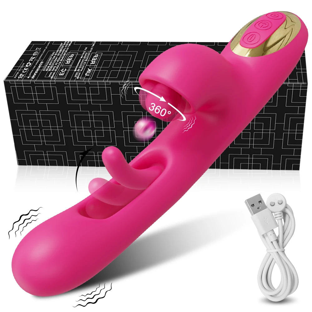 "Tap & Vibe" – Vibrateur G-Spot avec Fonction Tapping et Stimulation du Clitoris