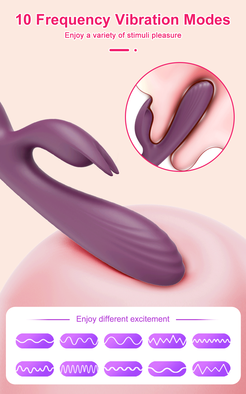 "Rabbit Bliss" – Vibrateur G-Spot et Clitoris à Double Moteur