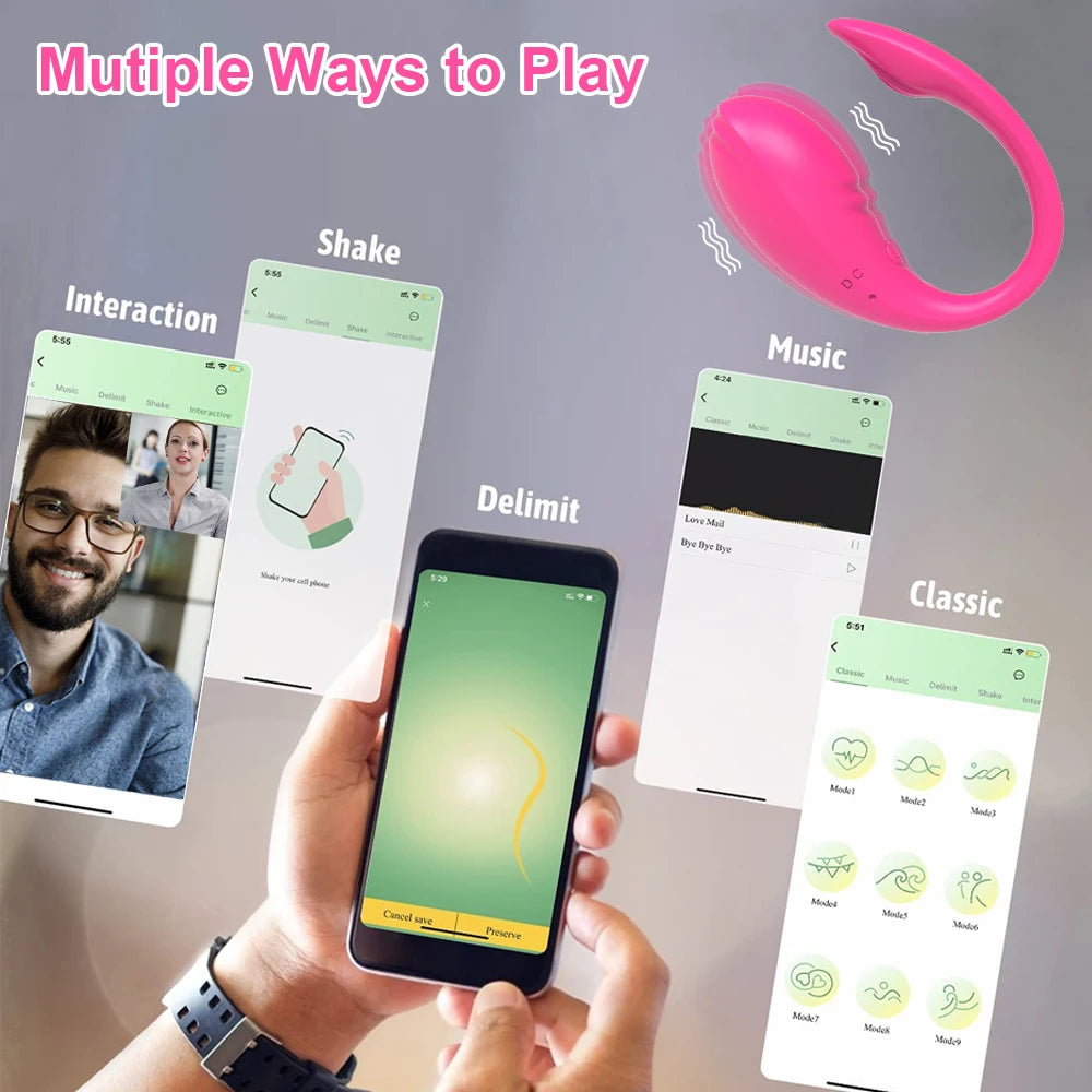 "LushEgg" – Vibromasseur Œuf Connecté & Télécommandé