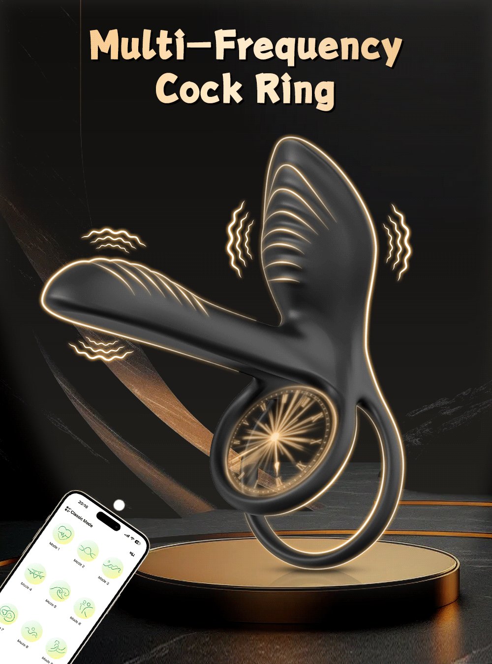 "VibeLock" – Anneau Vibrant Bluetooth pour Couples