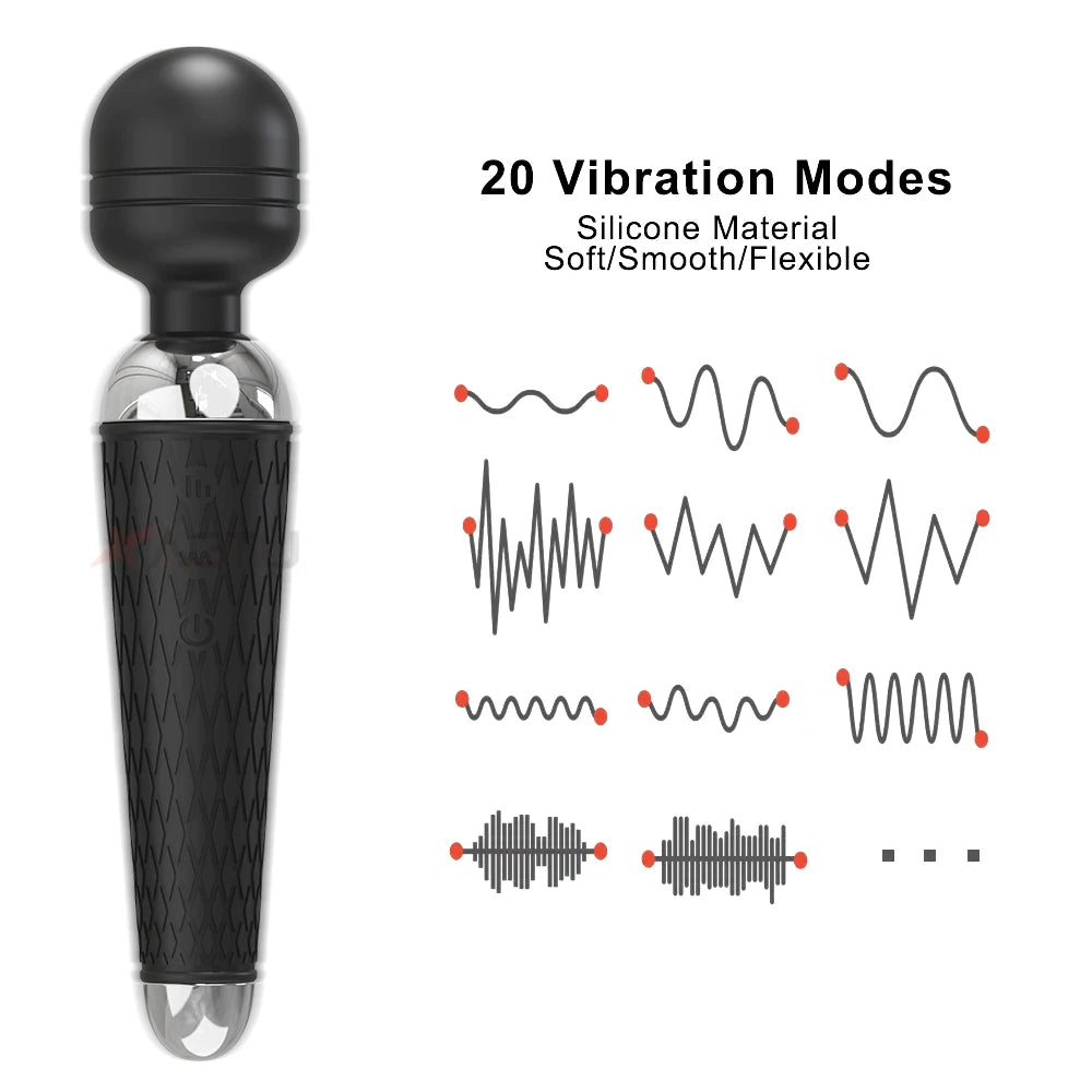 "MagicPulse" – Baguette Vibrante 20 Modes