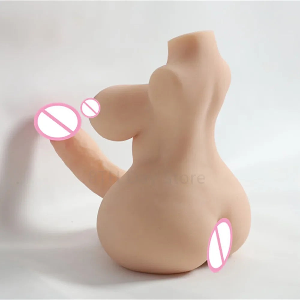 "TransFusion Duo" – Torse Masturbateur 2-en-1 avec Vagin Dildo Réaliste