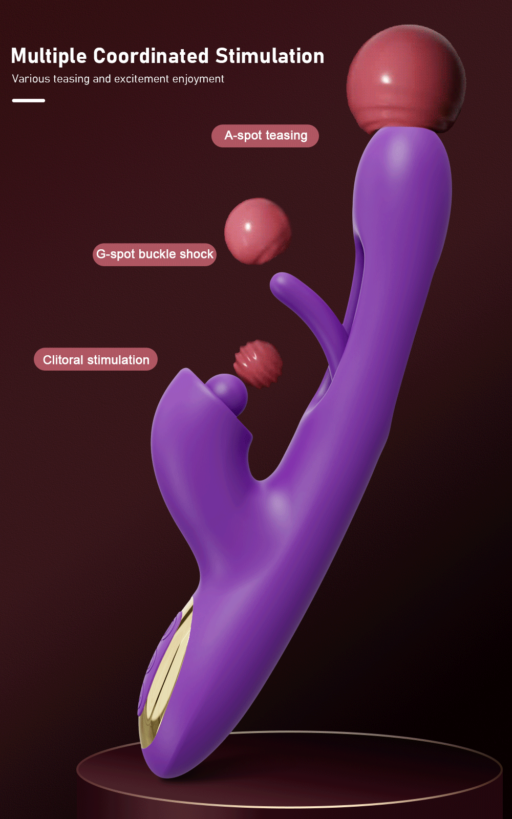 "Tap & Vibe" – Vibrateur G-Spot avec Fonction Tapping et Stimulation du Clitoris