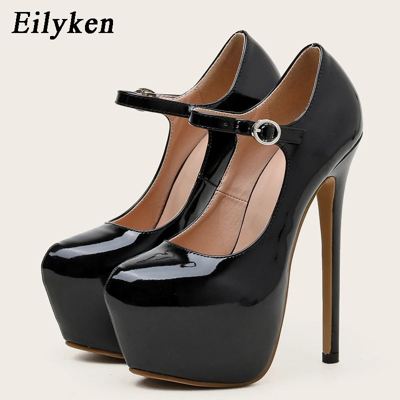 "Sexy Buckle Strap Platform Women Pumps" – Escarpins Club & Mariage