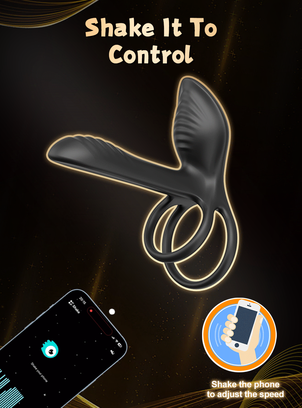 "VibeLock" – Anneau Vibrant Bluetooth pour Couples
