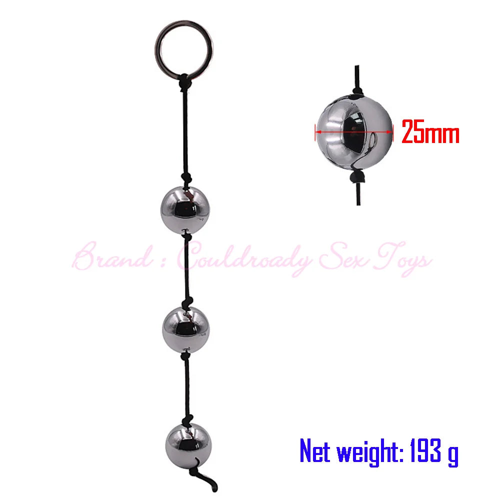 "Erotic Weighted Geisha Balls" – Boules de Geisha Métalliques Billes Anales 2-en-1