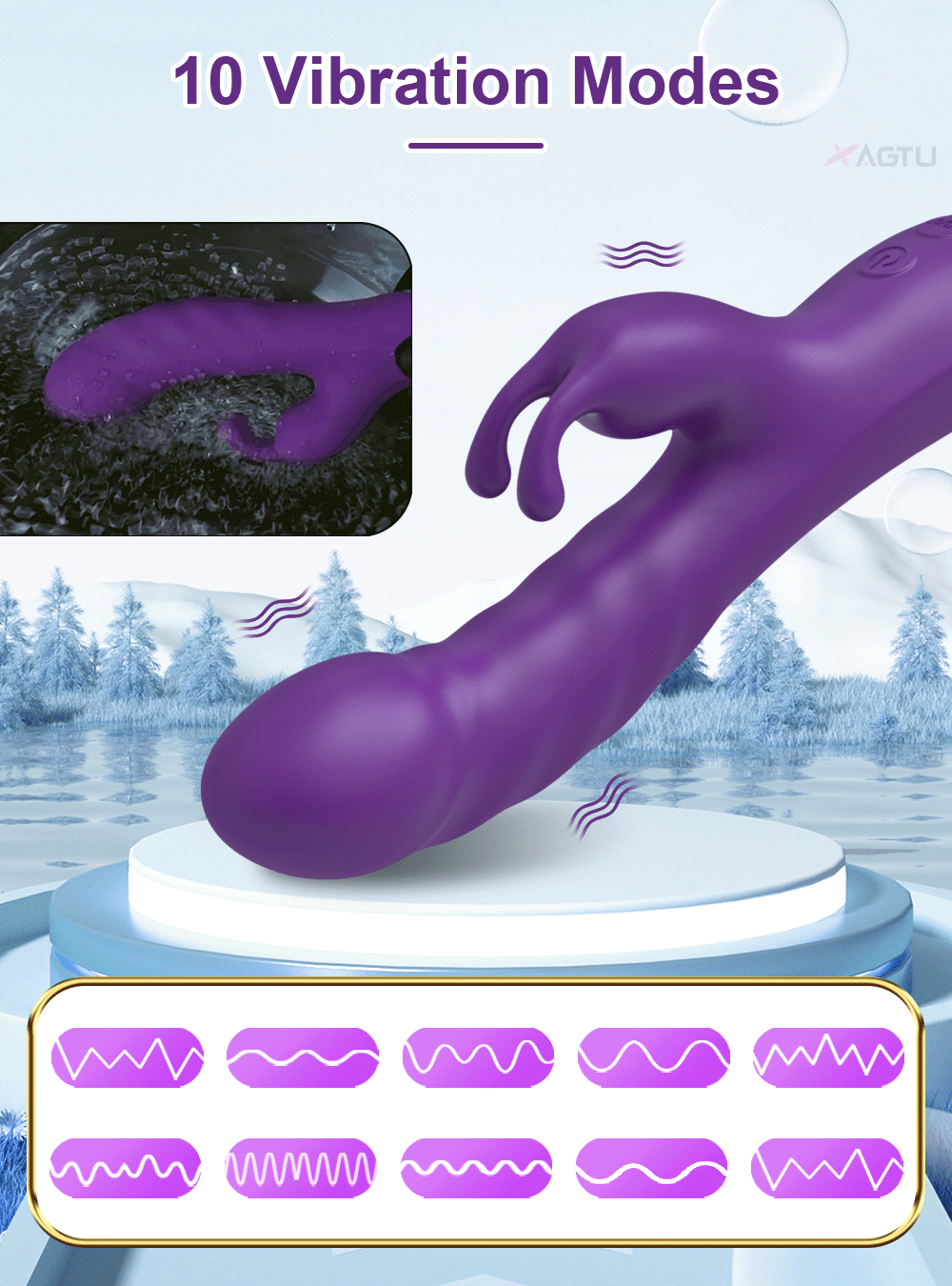 "Rabbit Bliss" – Vibrateur G-Spot et Clitoris à Double Moteur
