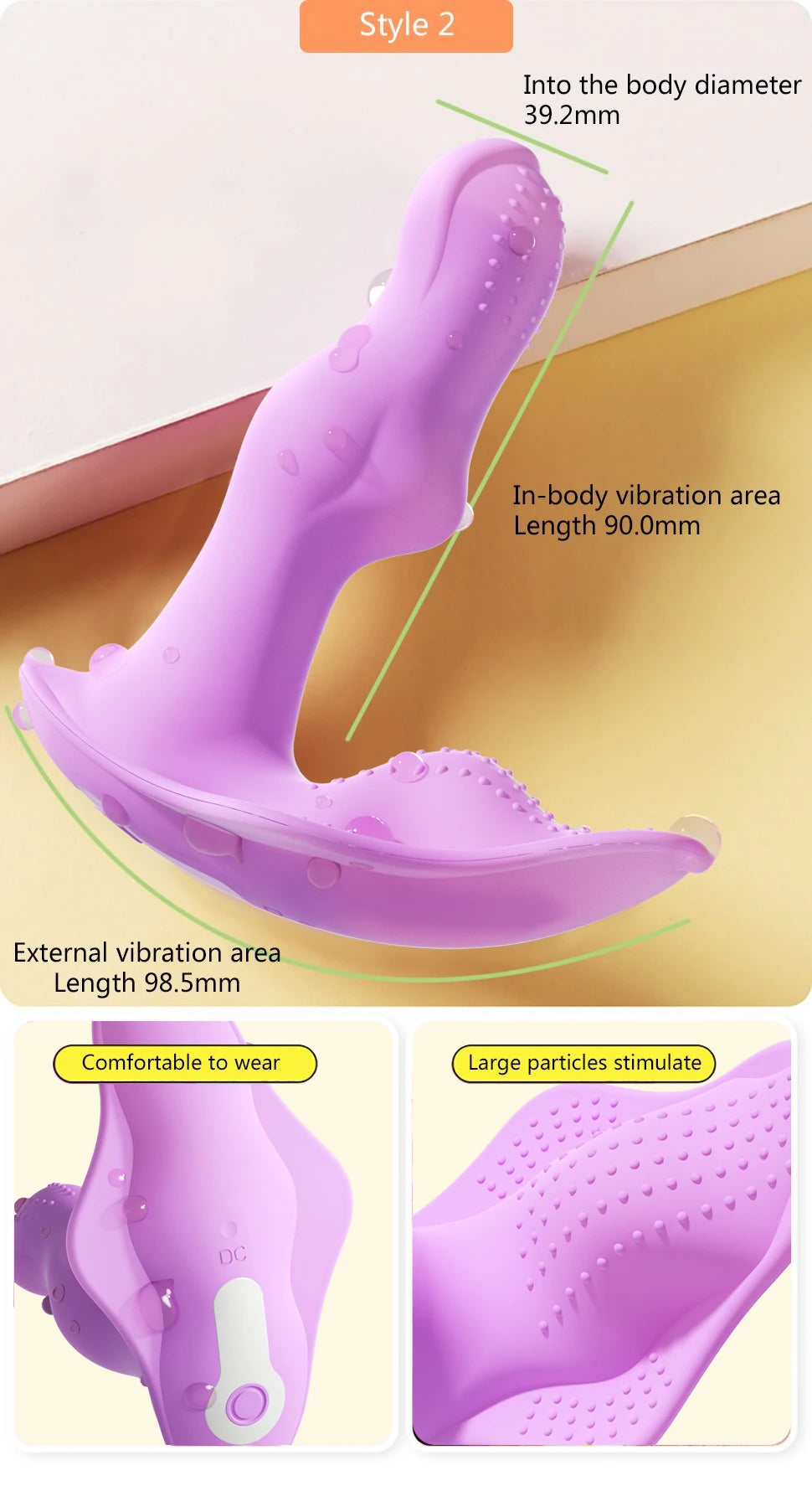 "Secret Pulse" – Vibromasseur Discret Télécommandé