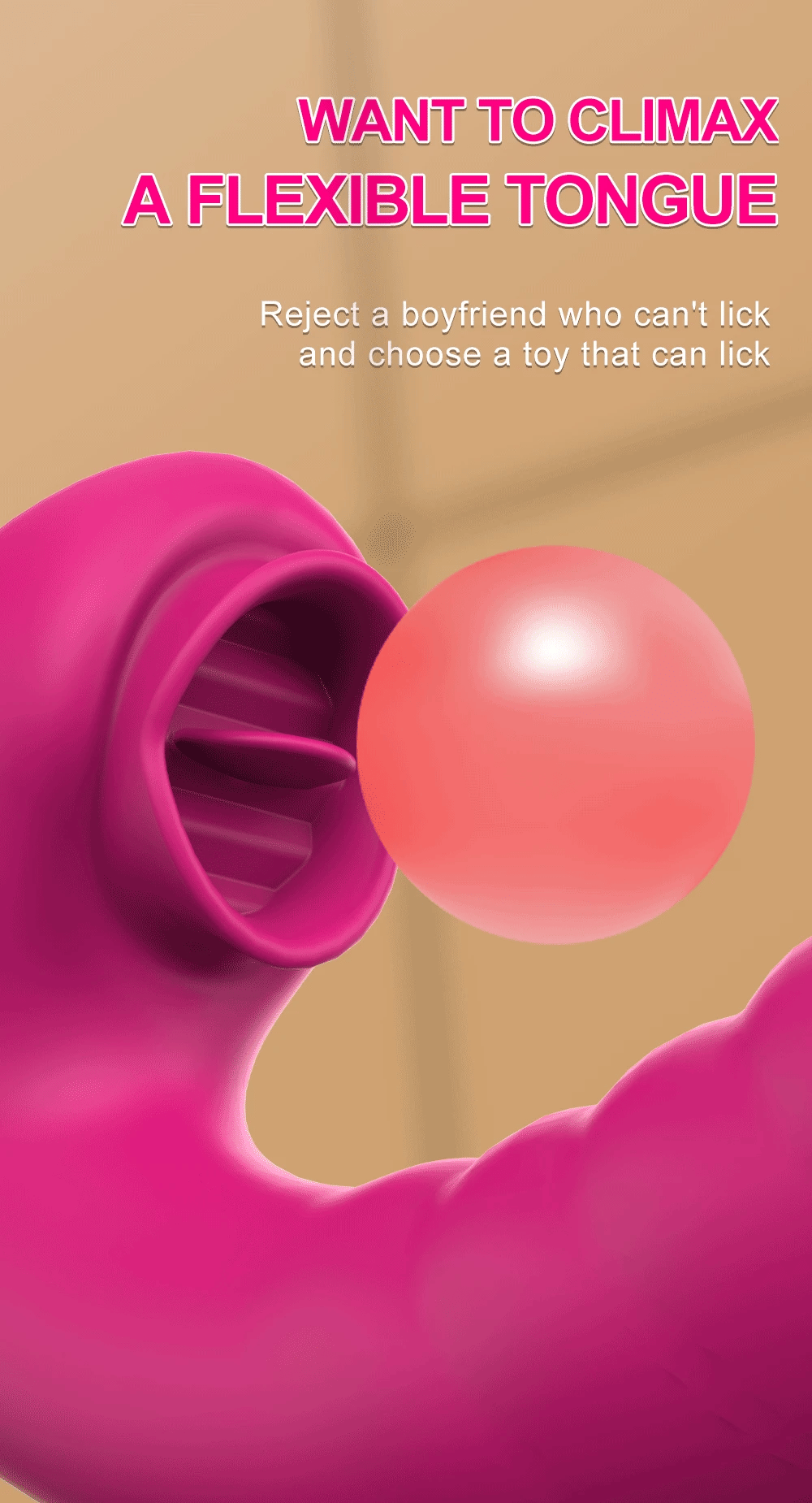 "LickWave" – Vibromasseur 2-en-1 avec Langue Léchante