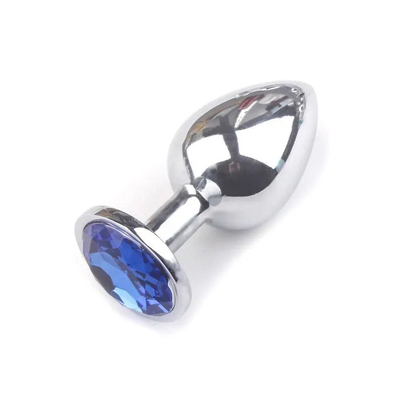 "CrystalSteel" – Plug Anal en Acier Inoxydable avec Base en Cristal