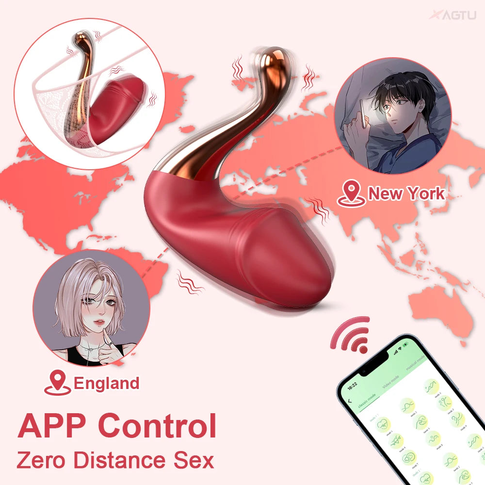 "VibeSync" – Vibrateur Dildo avec Contrôle Bluetooth et Stimulation G-Spot