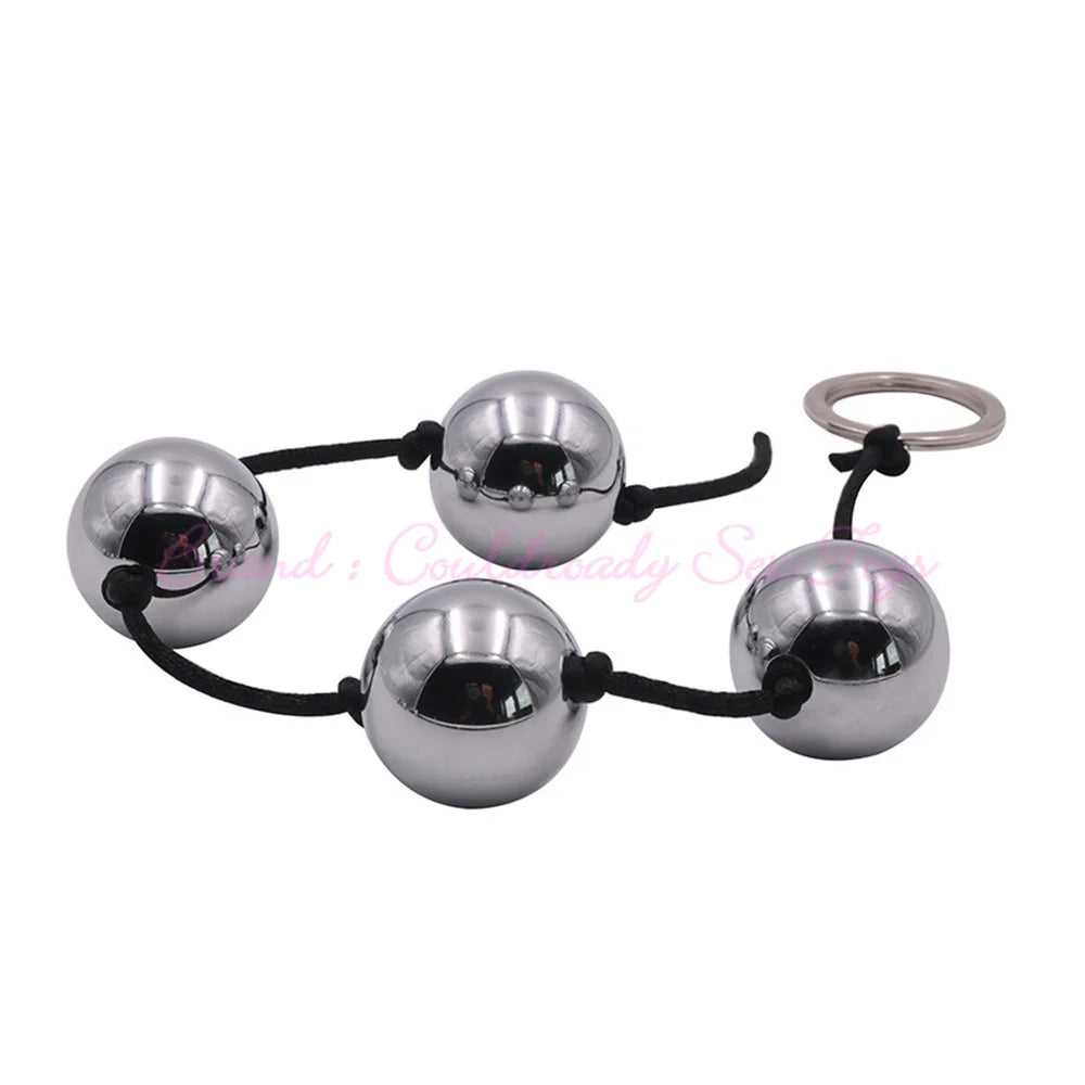 "Erotic Weighted Geisha Balls" – Boules de Geisha Métalliques Billes Anales 2-en-1