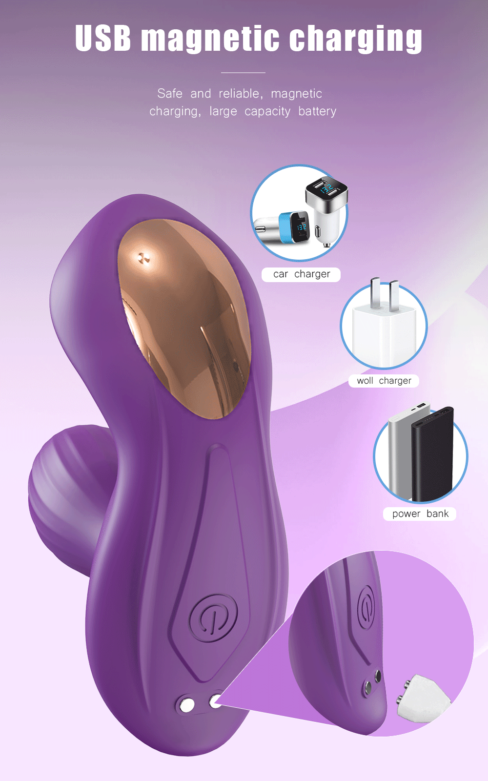 "WigglePulse" – Vibrateur Bluetooth avec Tête Mouvante et Stimulation du G-Spot