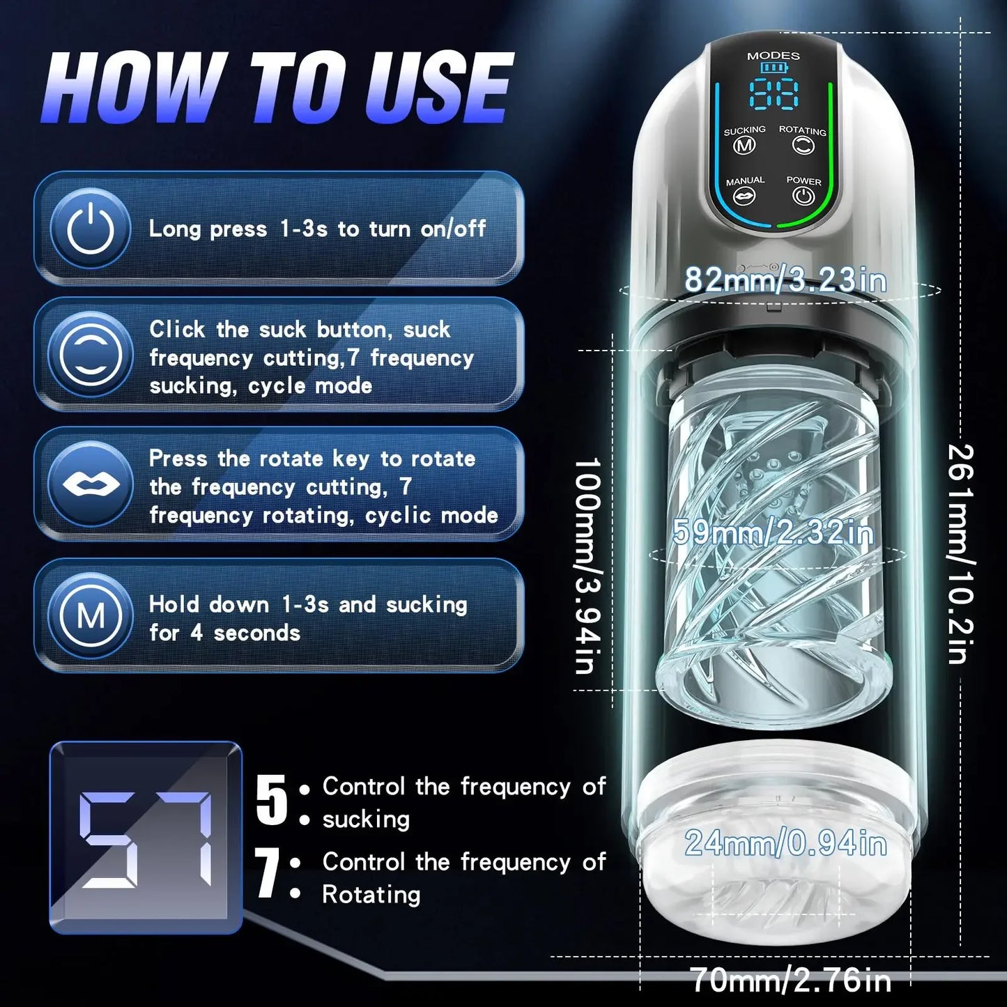 "PleasureX Pro" – Masturbateur Automatique avec Succion, Vibration et Chauffage