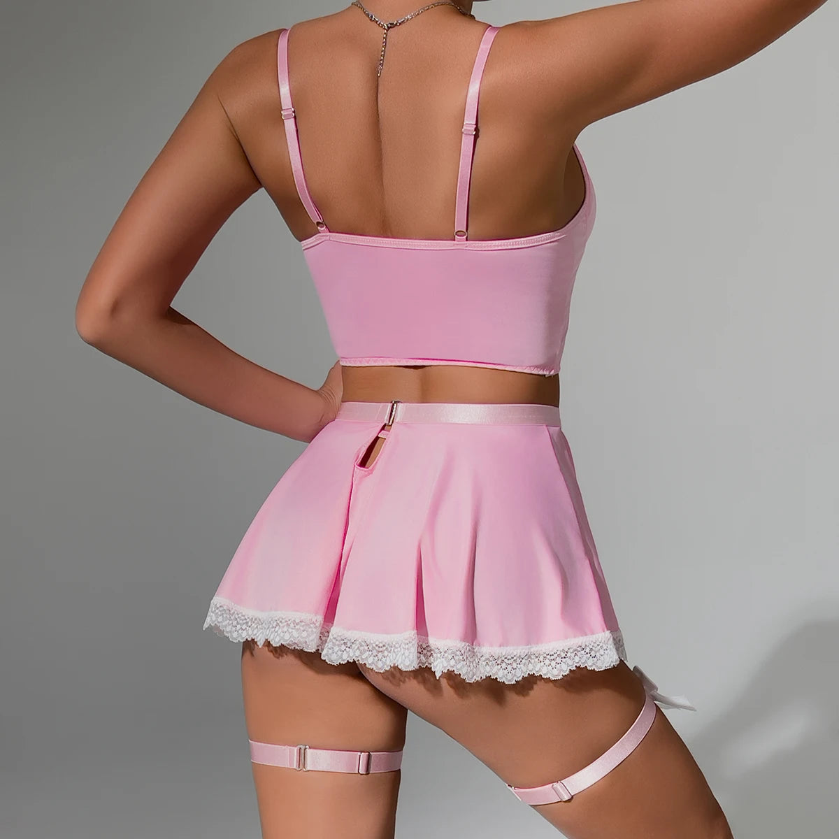 "Maid Temptation" – Ensemble Lingerie Cosplay Serveuse Sexy