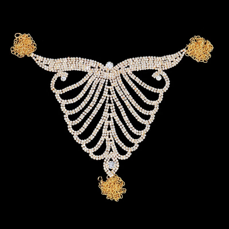Crystal Allure – Ensemble String & Chaîne de Taille