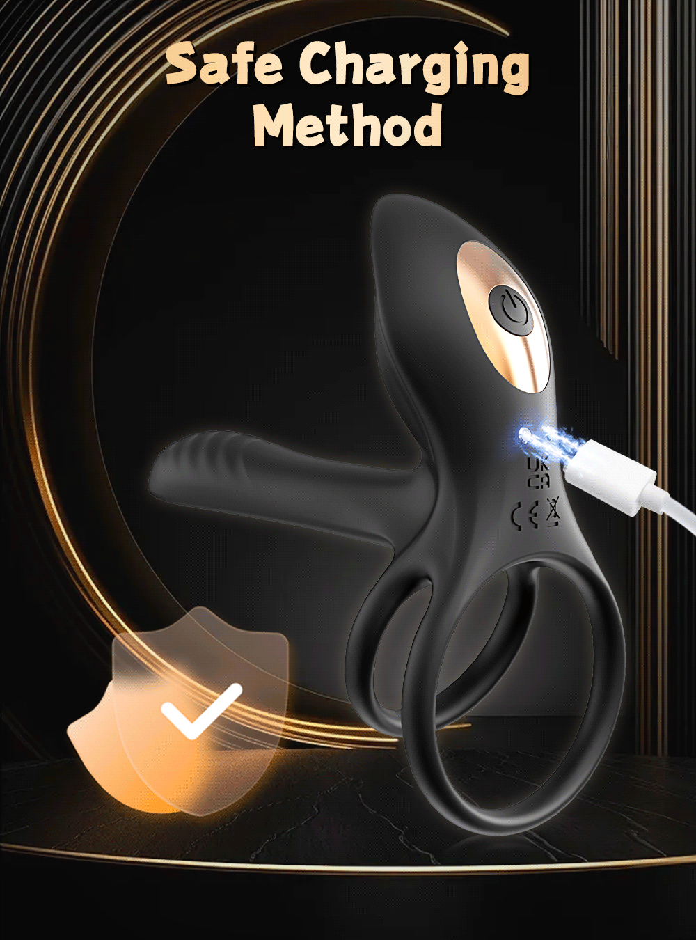 "VibeLock" – Anneau Vibrant Bluetooth pour Couples