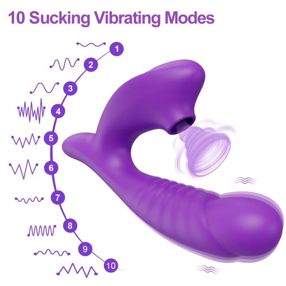 "Suck & Vibe" – Vibrateur Sucette avec Stimulation Clitoridienne et G-Spot