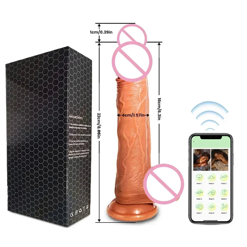 "SatisfyMax" – Vibrateur Télescopique Chauffant avec Contrôle à Distance pour Stimulation Réaliste