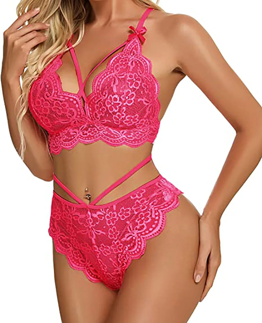 "Passion Élégante" – Ensemble Lingerie Sexy en Dentelle