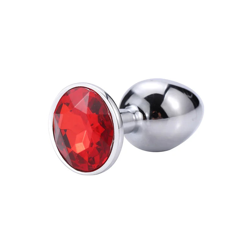 "Heart-Shaped Stainless Steel Butt Plug" – Bijou Anal Élégant en Métal Lisse