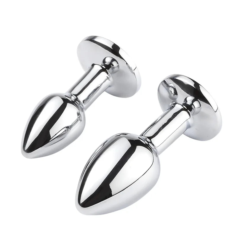 "Heart-Shaped Stainless Steel Butt Plug" – Bijou Anal Élégant en Métal Lisse