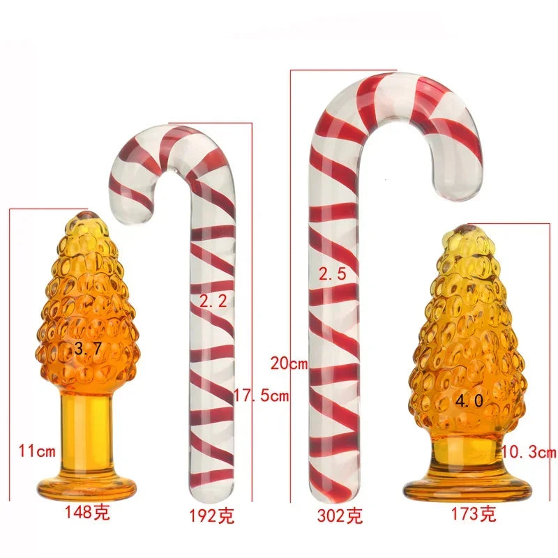 "Candy Cane Plug" – Plaisir Raffiné et Élégance de Noël