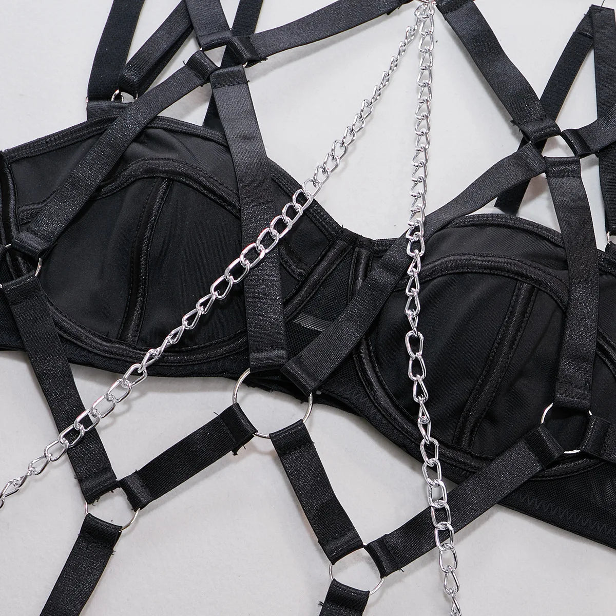 "Obsession Chain" – Ensemble Bondage Érotique 4 Pièces
