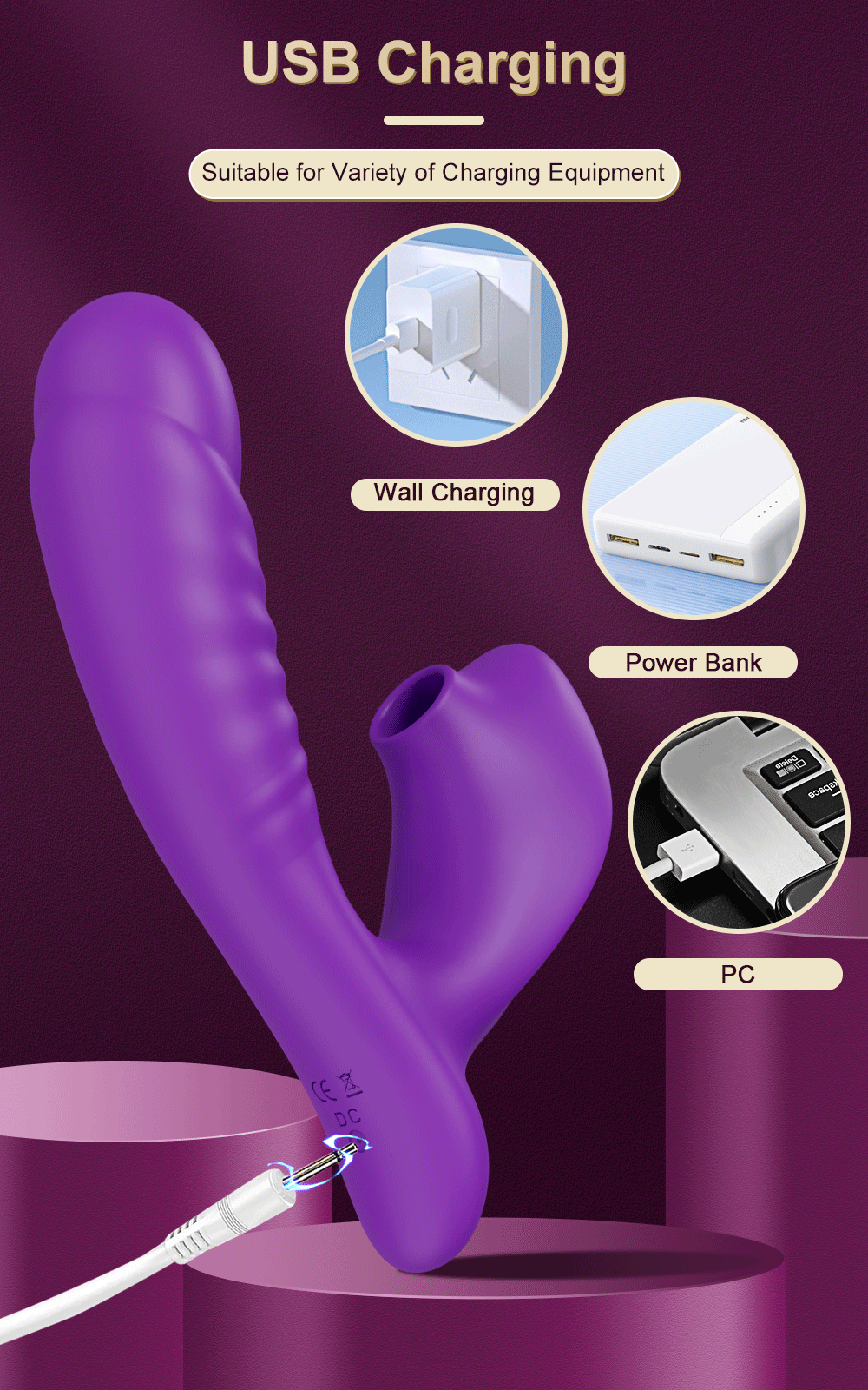 "Suck & Vibe" – Vibrateur Sucette avec Stimulation Clitoridienne et G-Spot
