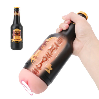 "BeerLover Cup" – Masturbateur Bouteille de Bière avec Vagin Réaliste en Silicone