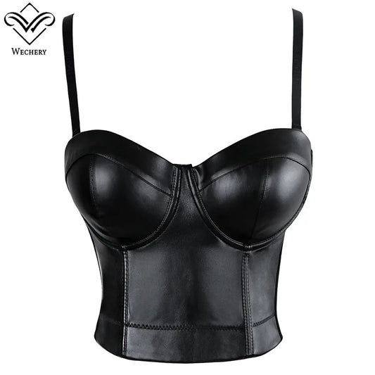 Mystic Leather – Corset Gothique en Simili-Cuir