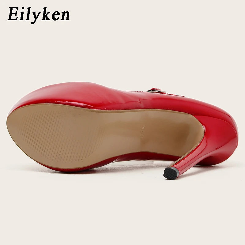 "Sexy Buckle Strap Platform Women Pumps" – Escarpins Club & Mariage
