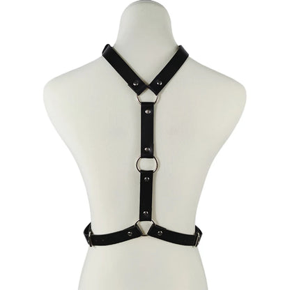 Harnais Sexy en Simili Cuir – Lingerie Fetish & Ravewear