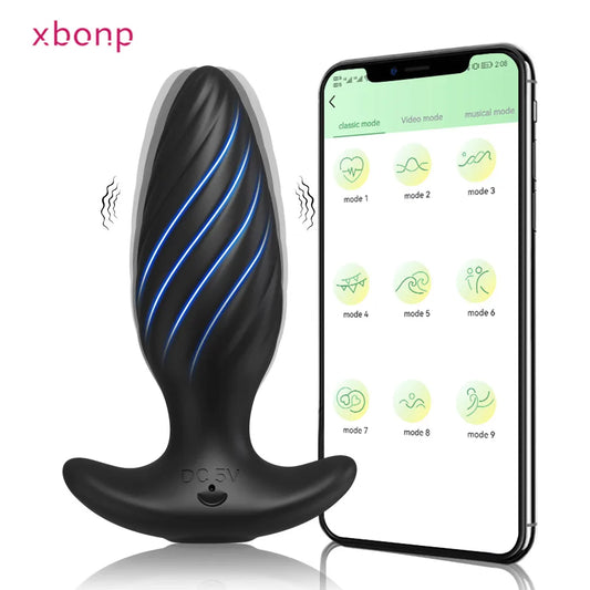 "ProstaVibe" – Plug Anal avec Contrôle APP Bluetooth pour Hommes et Femmes