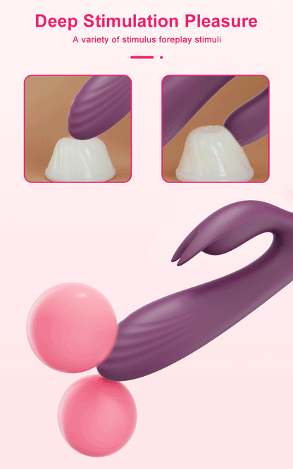"Rabbit Bliss" – Vibrateur G-Spot et Clitoris à Double Moteur