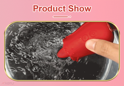 "RoseLick" – Vibrateur Licking Tongue pour Stimulation du Clitoris et des Mamelons