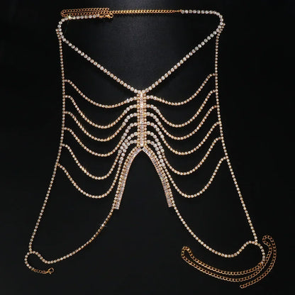 Diamond Gleam – Harnais Bijou Cristal Zircon