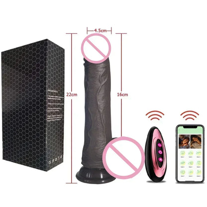 "SatisfyMax" – Vibrateur Télescopique Chauffant avec Contrôle à Distance pour Stimulation Réaliste
