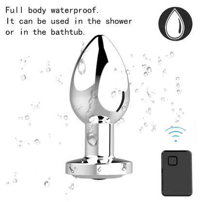 "Remote-Controlled Vibrating Metal Anal Plug" – Plaisir à Distance et Vibrations Multiples