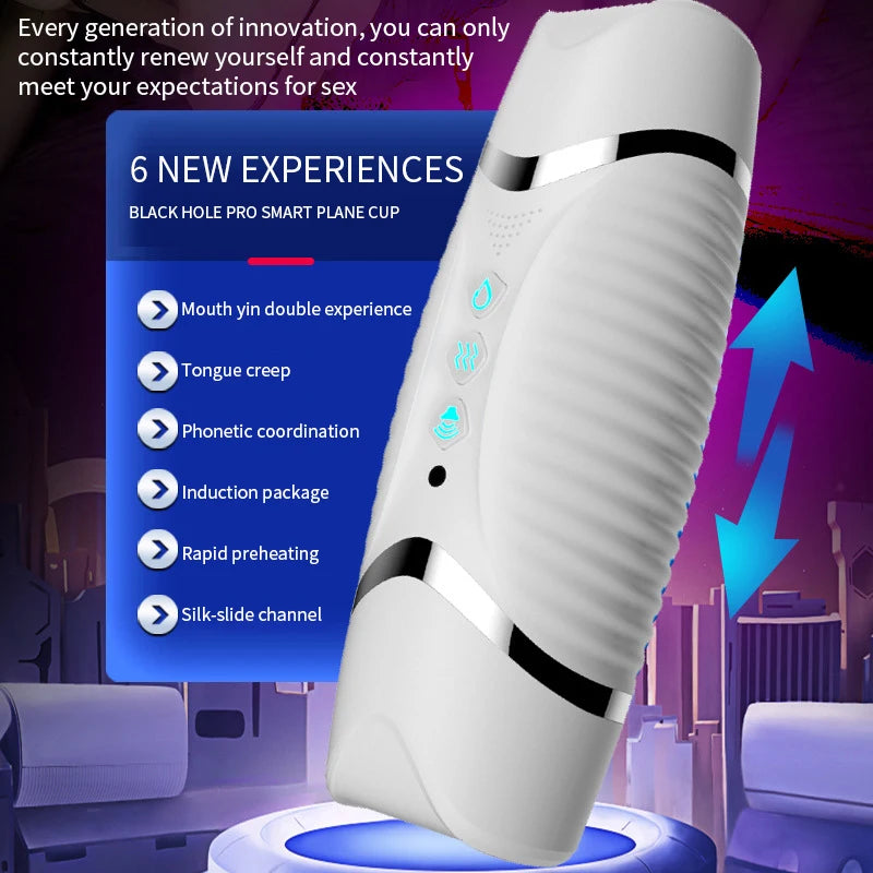 "FishCharm DualVibe Pro" – Masturbateur Électrique à Double Canal avec Vibration &a Succion