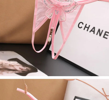 Butterfly Desire – String Brodé Érotique